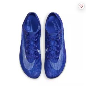 Nike Air Zoom Victory  Blue/White-Safety Orange Track Spikes M Size 6 W Sz 7.5